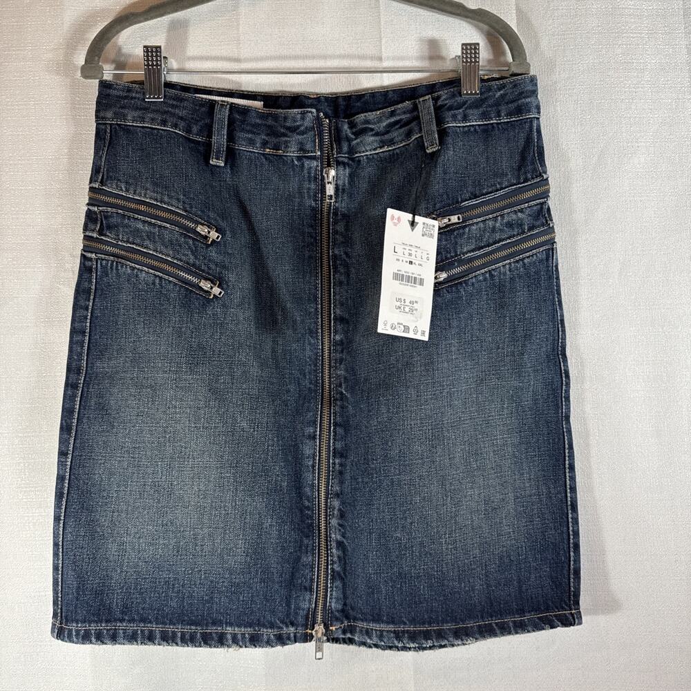 Zara Women’s Size Large Jean Skirt NWT / 18” Long 15” Waist